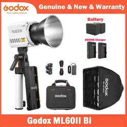 Godox ML60II Bi 70W Bi-Color LED Video Light APP Control Bowens Mount Lighting for Photography Video Recording Outdoor Shooting