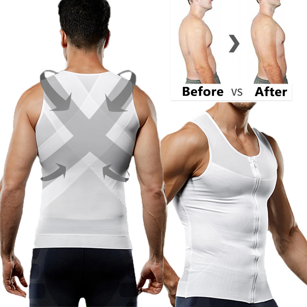 

Мужской жилет для похудения, компрессионный топ для живота, мужской корсет для похудения, Корректирующее белье для похудения, корсет