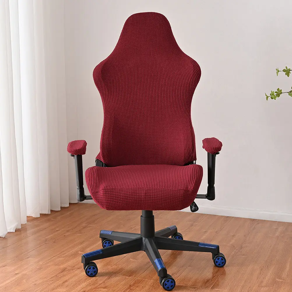 1Set Elastic Gaming Chair Cover Chair Protector Quick Fit Washable Seat Slipcover Anti Scratch Chairs Armrest Cover