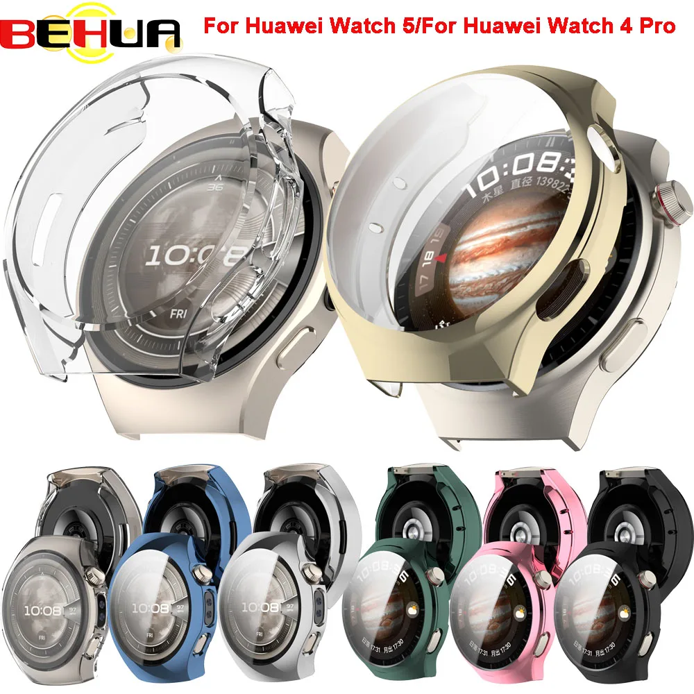 BEHUAสําหรับHuawei Watch 4/4 Pro Smartwatch ProtectorสําหรับHuawei Watch 5 42 มม.46 มม.ป้องกัน