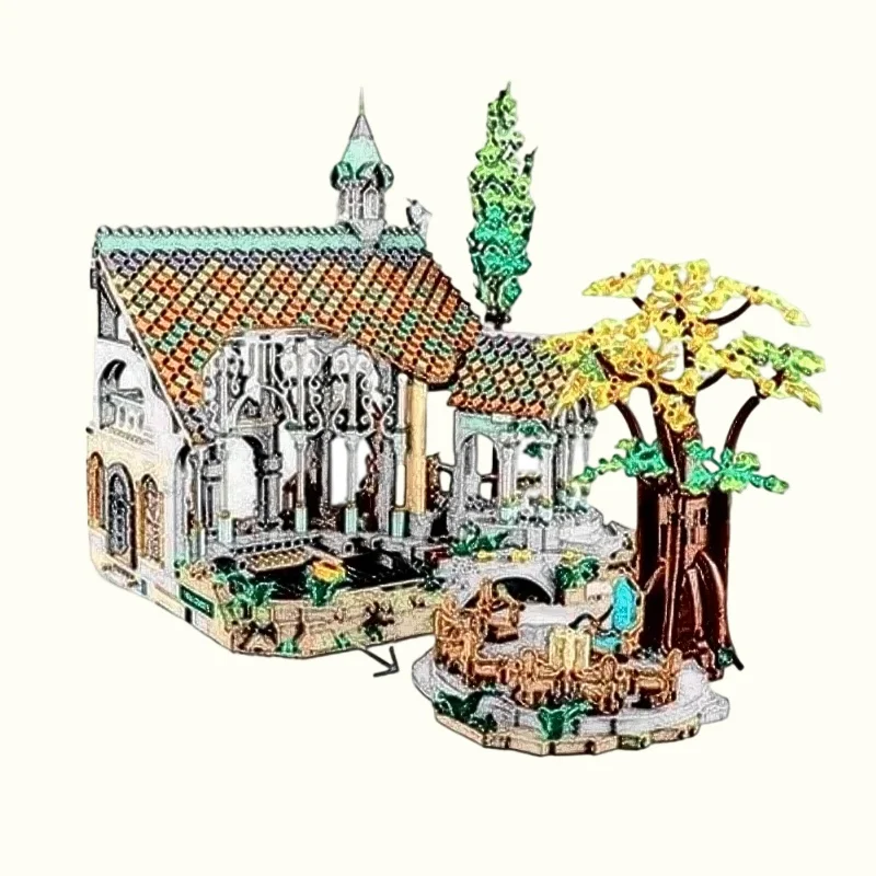 

6167Pcs Valley Tower Castle Building Blocks DIY Bricks Street View Home Decor Ornament Toys Kid Adults Birthday Christmas Gifts