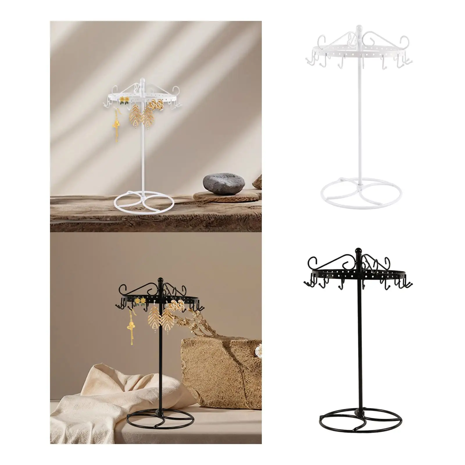 Necklace Holder Hanger Metal Jewelry Display Stand for Earring Keychain