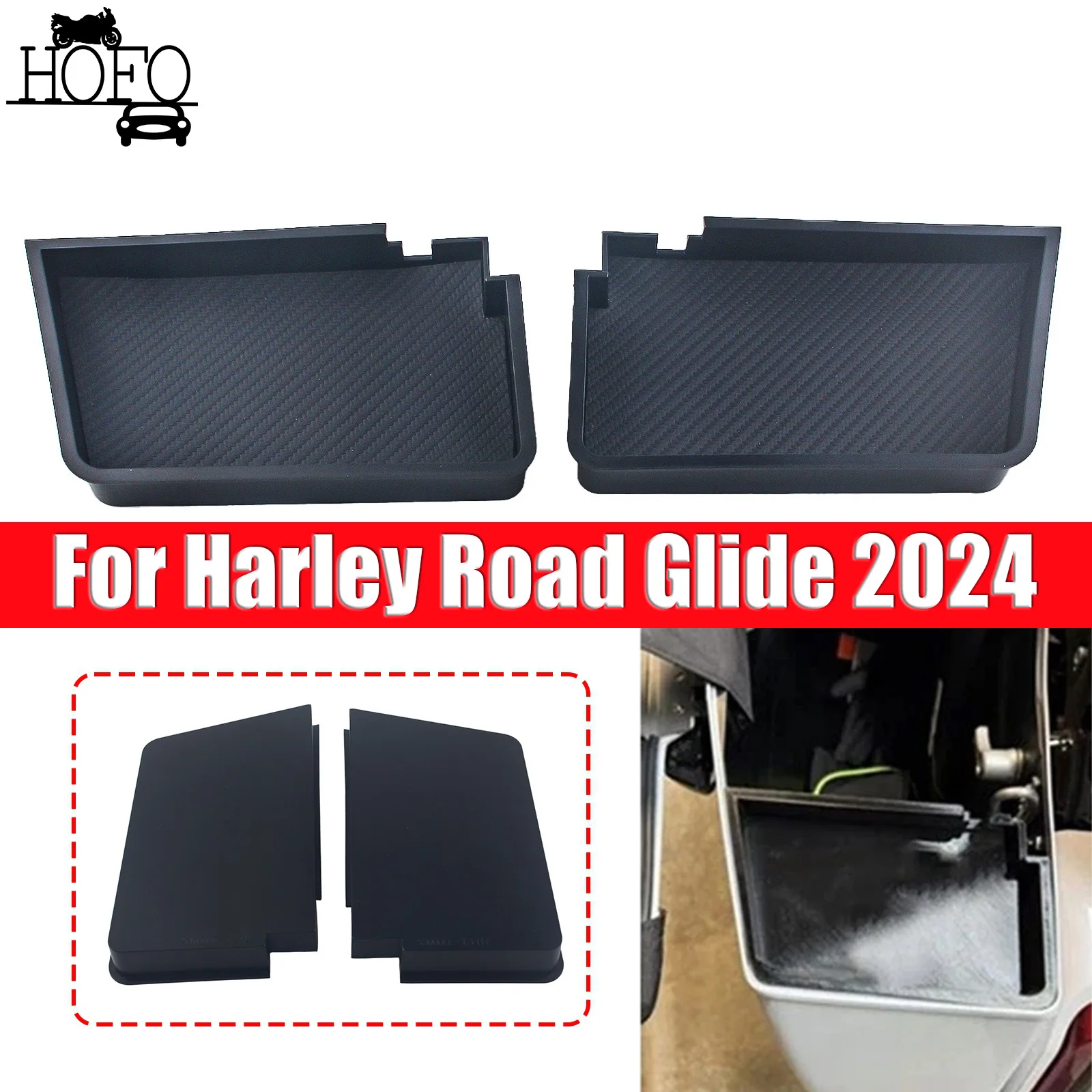 

Left Right Side Saddlebag Tray Organizer For Harley Road Glide 2024