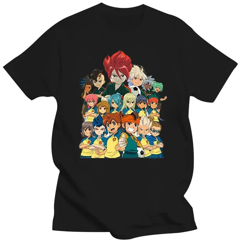 

Мужская одежда, футболка Inazuma Eleven, летняя футболка с коротким рукавом белого цвета, футболка с логотипом Inazuma Eleven, футболки, топ, футболка хип-хоп Inazu