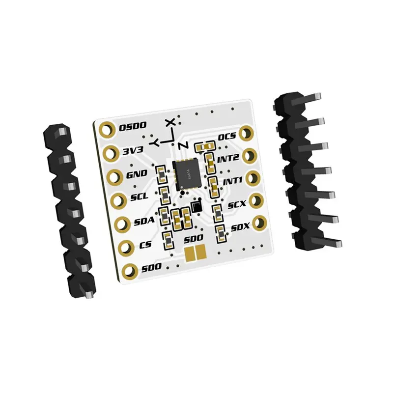 A20F-2X LSM6DSV + QMC6309 Module, Made For Slimevr Trackers For Smol Slime Trackers, Replacement ICM-45686 + QMC6309 Module