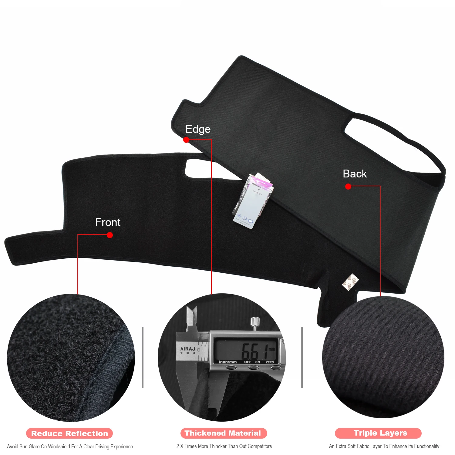 Xukey Per Chevrolet C10 C20 C30 Silverado 1981 - 1987 Dash Zerbino Cruscotto Copertura Dash Zerbino Pad Parasole Cruscotto Copertura Tappeto