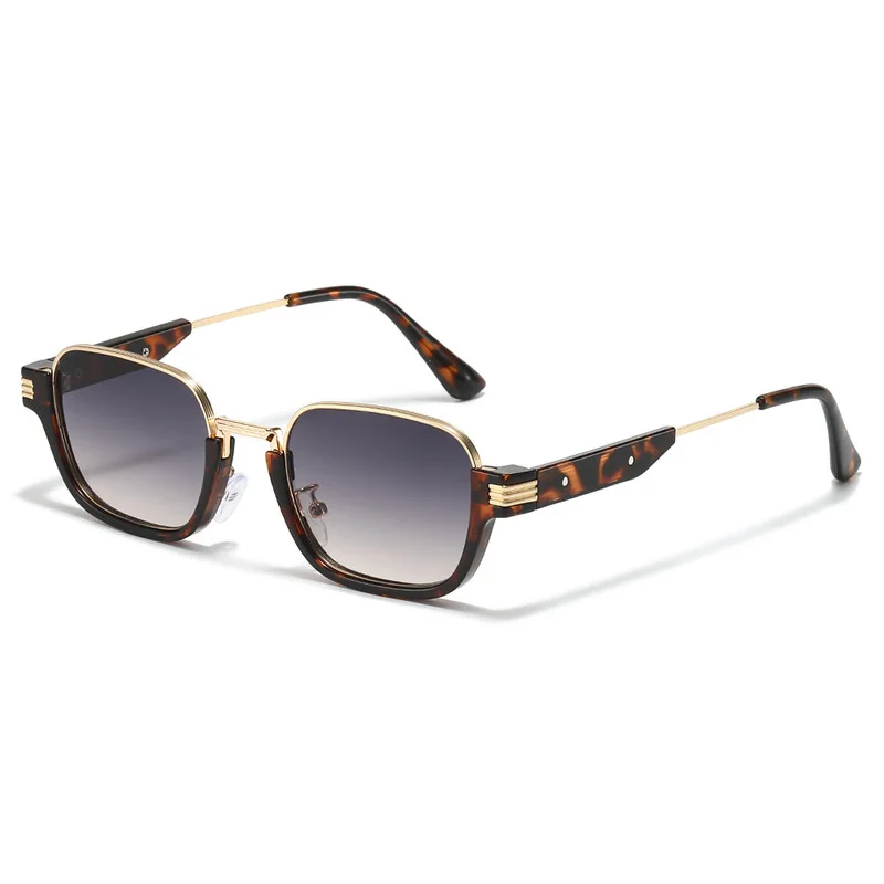 New Brand Designer Square Sunglasses Men Women Half Frame Elegant UV400 Sun Screen Street Fashion Cool Shades Female
