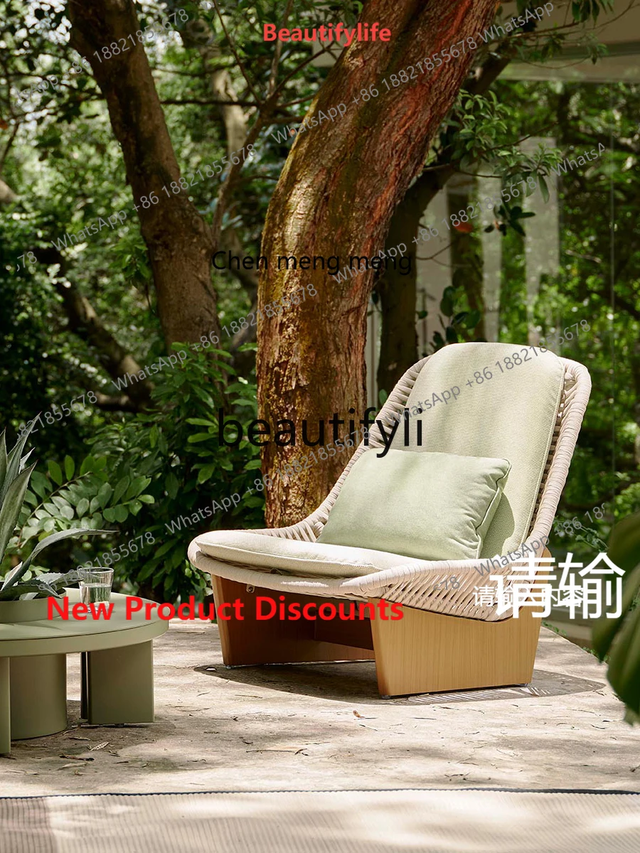 

2003 Outdoor Sofa Rattan Woven Courtyard Furniture Waterproof Hotel Balcony Leisure Designer Set