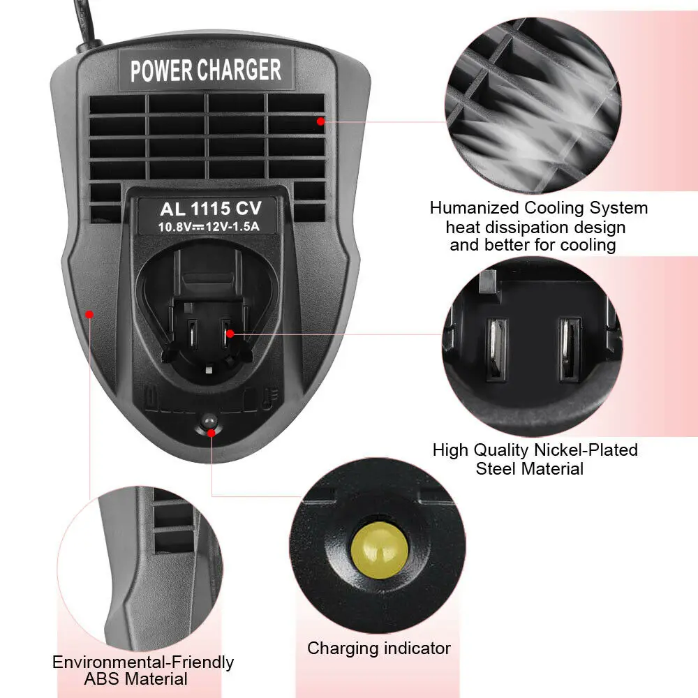 Imagem -05 - Carregador de Íon-lítio Bosch Ferramenta Elétrica 12v 10.8v cv para Bosch Bat Bat2 607 336 996 g gv