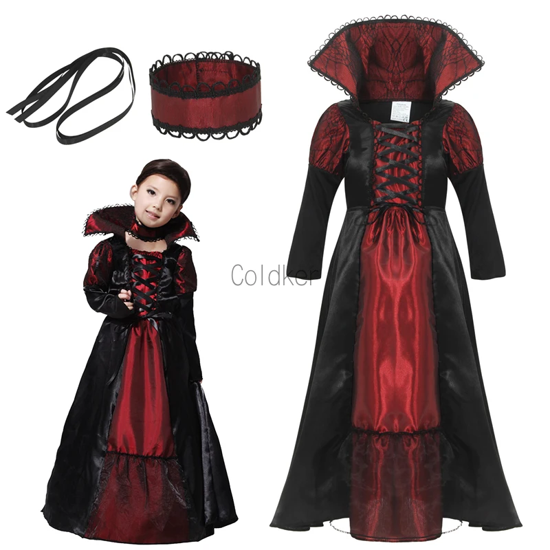 Kinder Mädchen Halloween Cosplay Kostüm Vampir verkleiden Kind Vampir Rollenspiel Hexen party Cosplay Outfits