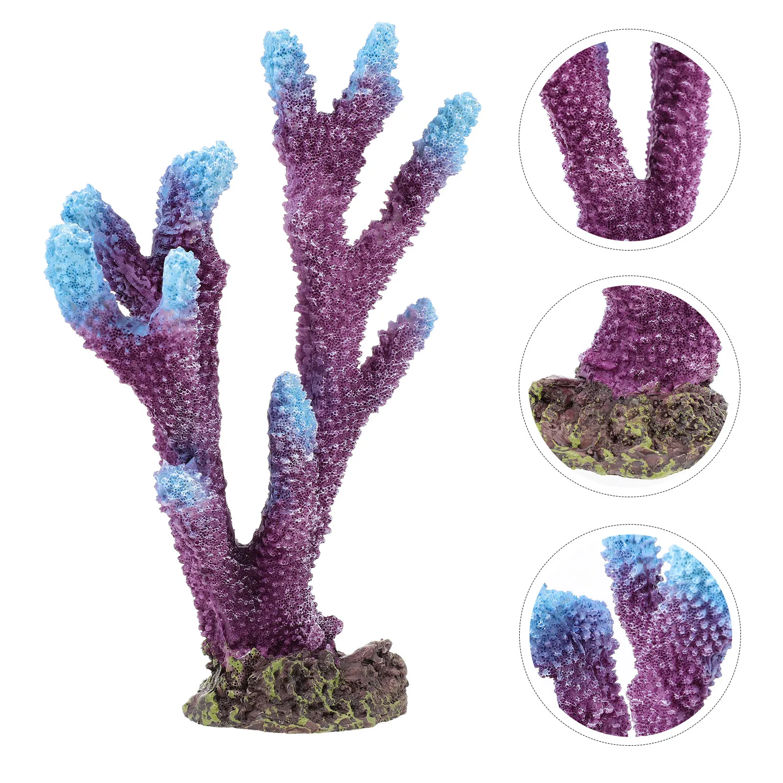 

Искусственное растение из смолы для аквариума, имитация живых растений, реалистичный декор для аквариумного ландшафта, безопасный для рыбок.