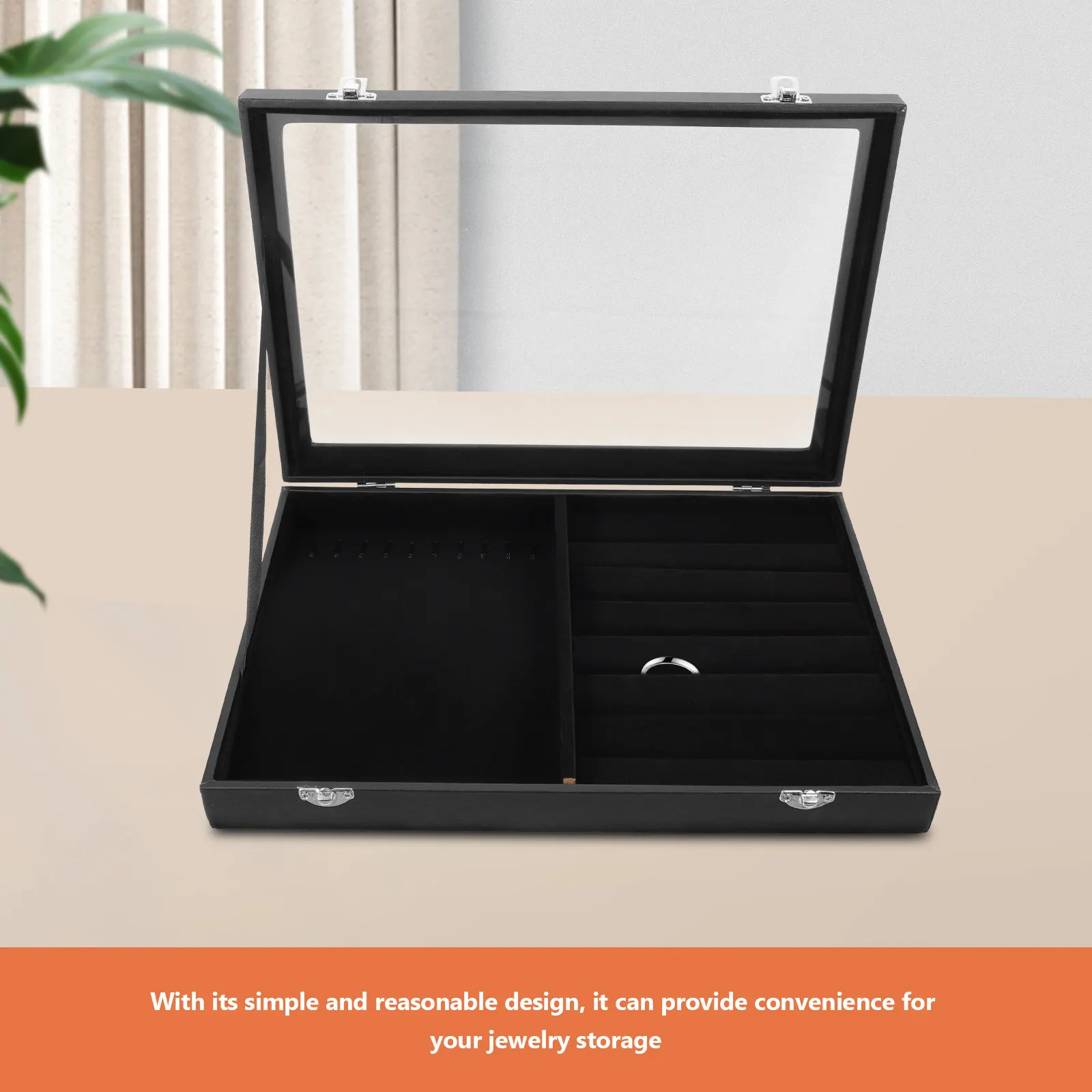 

Премиум-органайзер для хранения ювелирных украшений: серьги, кольца, браслеты, ожерелья. Компактный, легкий дизайн. Для дома, офиса, путешествий. Отличный подарок.