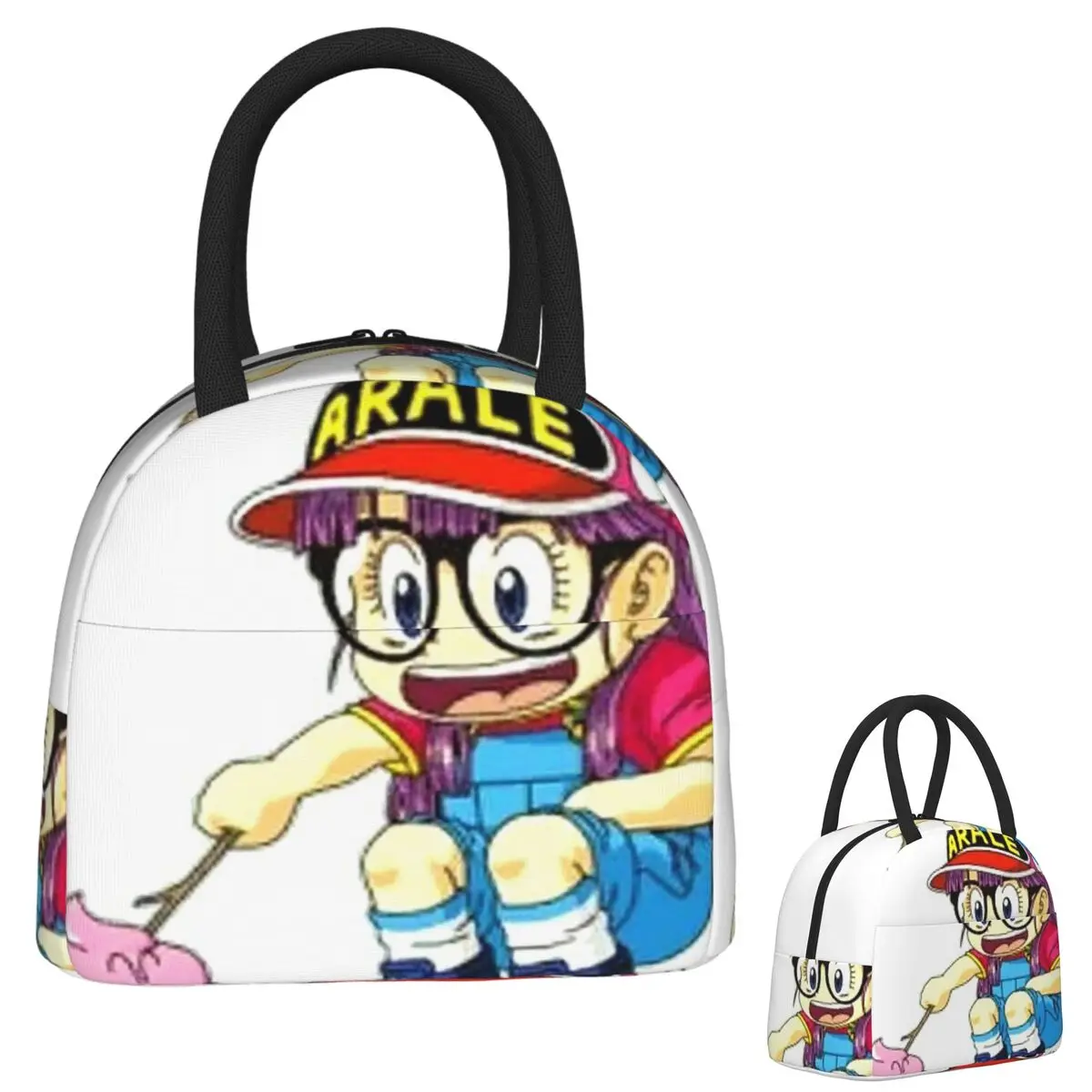 

Сумки для обеда Arale Dr.Slump, изолированная коробка для бенто, портативная сумка для обеда, многоразовые сумки для пикника, термосумка для женщин и девочек, офис