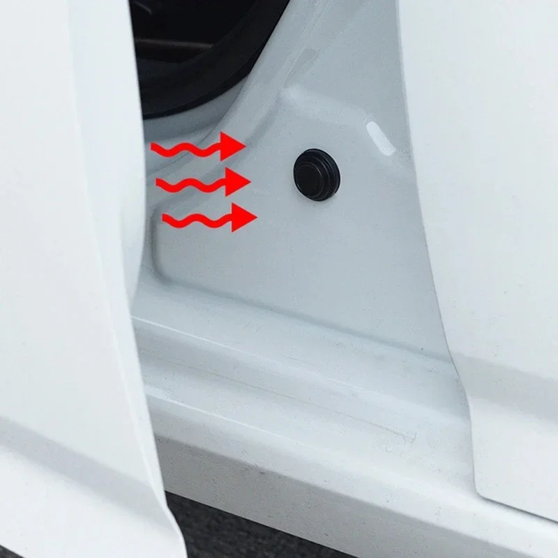 Car Door Anti-shock Silicone Pad Door Shock Absorbing Gasket Trunk Sound Insulation Pad Shockproof Thickening Cushion Stickers