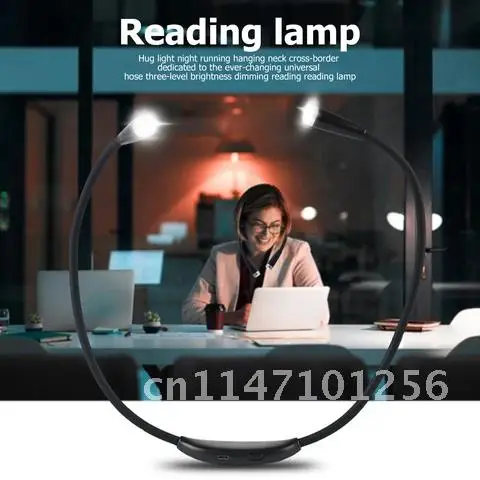 

Neck Reading Light LED Knitting Crocheting Hug Lamp Flexible Arm Book Lamp for Portable Camping Repairing Running Light