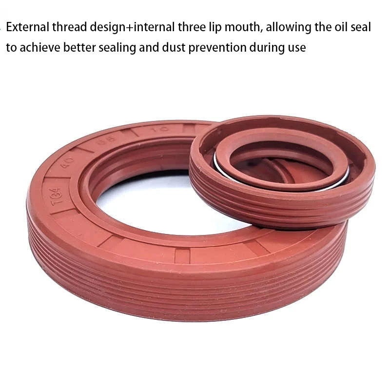 1 peça vedação de óleo quadro fkm tc/tg4 junta de borracha fluorada vedação três anel labial eixo rotativo resistência a óleo de água id 52/55/56-58mm