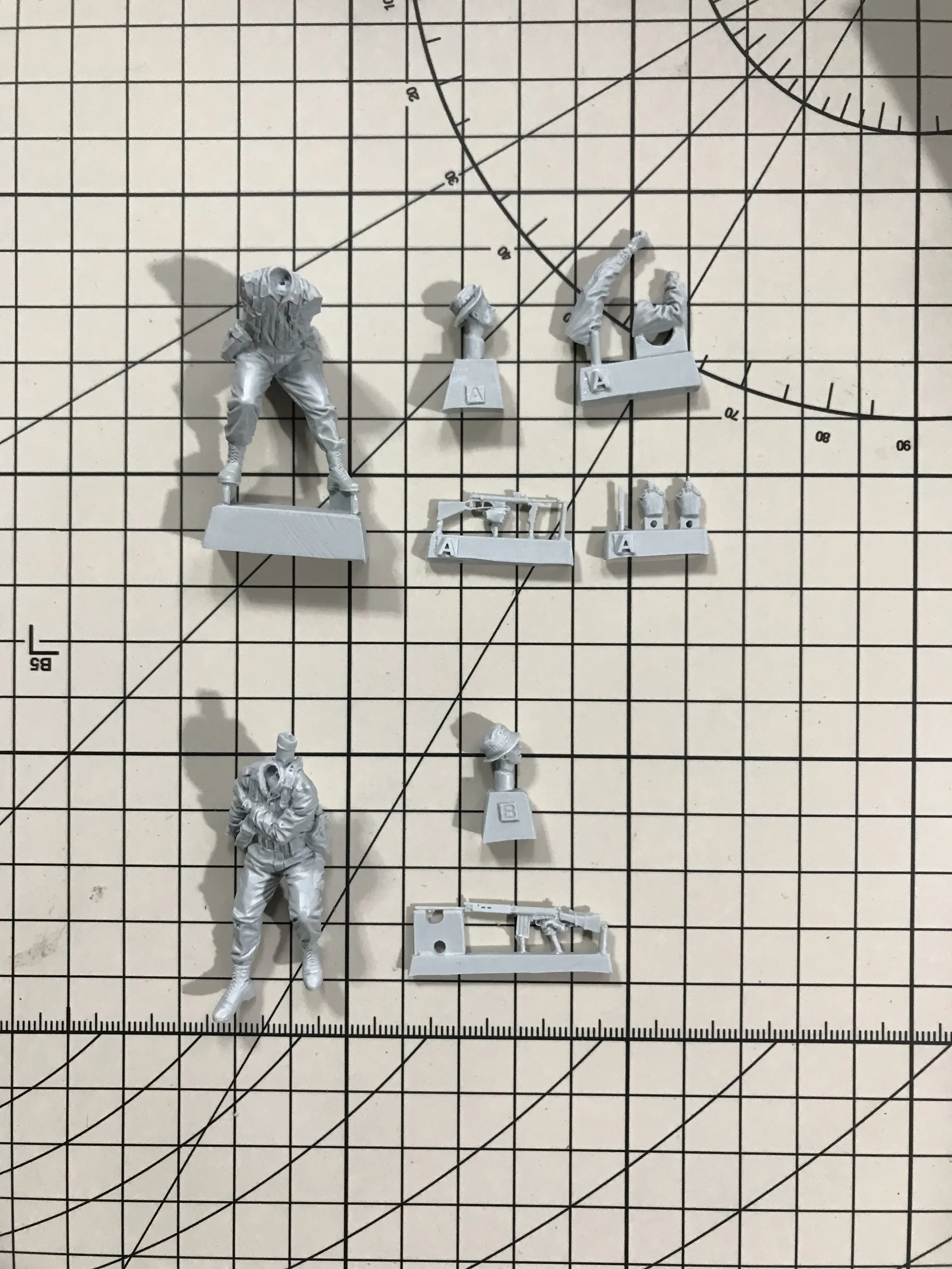 

1/35 Resin Model Figure GK ,2 Figure , Unassembled and unpainted kit