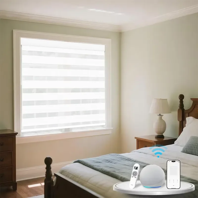 for  Smart Home Electric Double Layer Curtains Control System Suitable  Home Theater Dimming Blinds Reliable Service