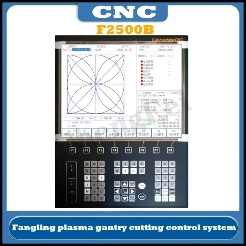 CNC Latest Plasma Flame Expert Fangling F2500B F2600 2-Axis Gantry Cutting Machine Operating System Cyclmotion