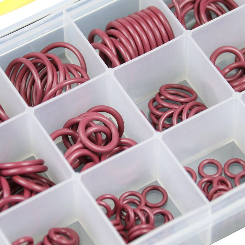 O-Ring Assortment HNBR Rubber O Ring Set Seal Kit for A/C Automotive Air Condition Seals R134a R12 Hydraulic Mechanical