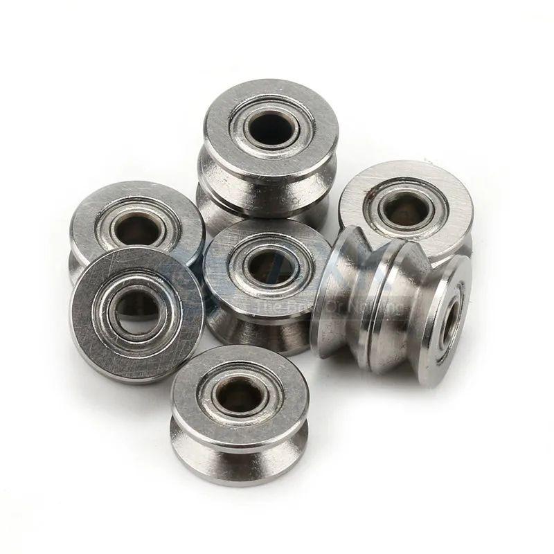 10 Pcs 20 Pcs 50 Pcs V Groove Sealed Ball Bearing Carbon Steel 624VV Guide Track Roller Bearing V624 Embroidery Machine Bearing