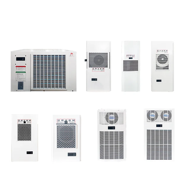 เครื่องปรับอากาศติดตั้งบนตู้ขนาดเล็ก 300W 220V สำหรับแผงควบคุม CNC แบบใหม่ อัตโนมัติ พร้อมคอมเพรสเซอร์ ติดตั้งบนหลังคา
