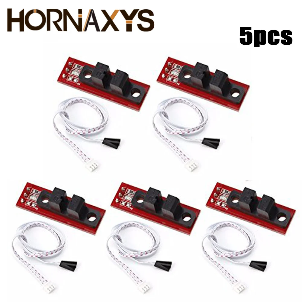 5pcs optical endstop sensor optoelectronic limit switch module reprap photoelectric end stop switching 3d printer accessory