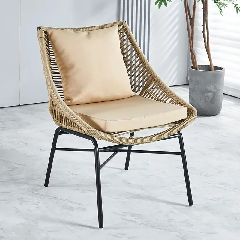 

Outdoor Rattan Sofa, Leisure Balcony, Courtyard Sofa, Tea Table Combination, Modern and Creative Waterproof and Sunscreen Sofa