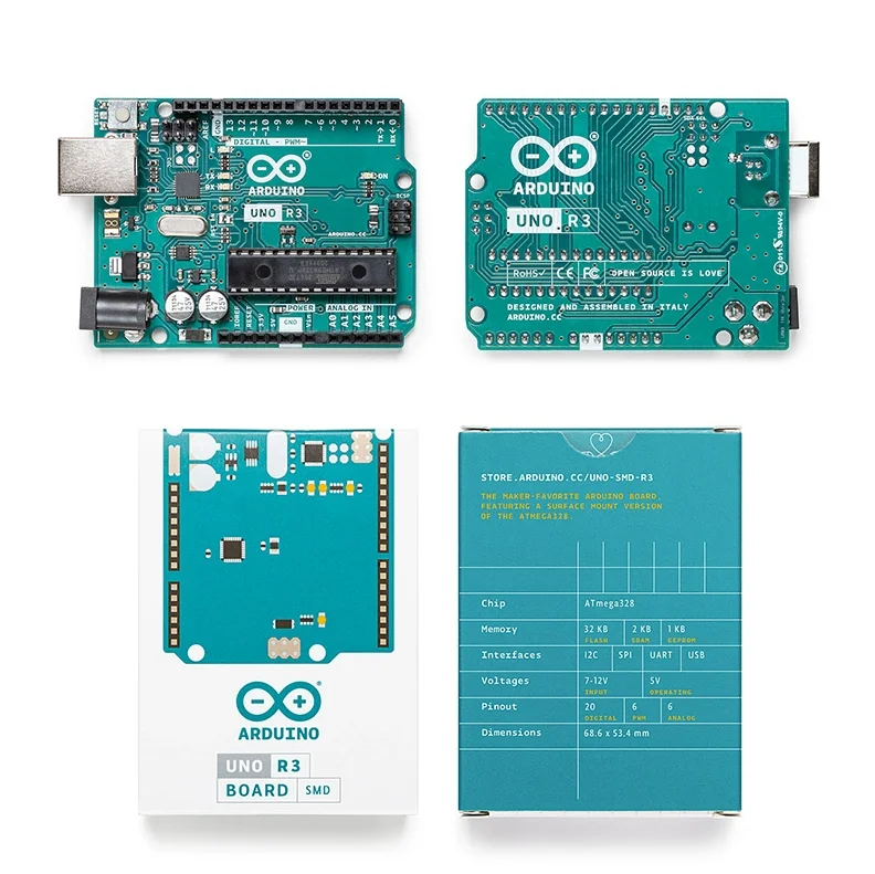 Original Arduino UNO R3 Arduino UNO R4 Minima/WiFi Internet of Things Starter Kit Programming Learning Tutorials