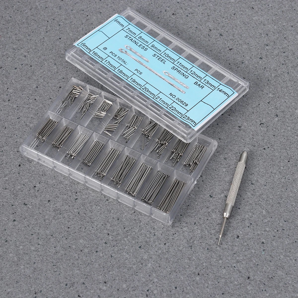 

6-23Mm Watch Band Spring Bars Repair Tool Set Stainless Steel Easy Install Removal Spring Bar Remover Watchband Link