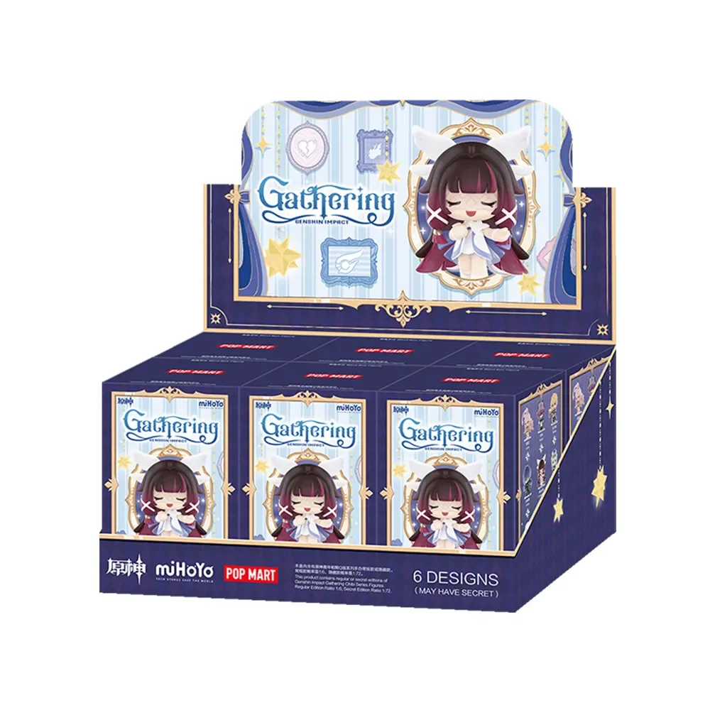 POP MART Genshin Impact New Year Gathering Q Version Series Trendy Blind Random Box Toys Mystery Box Guess Bag Actionfigur