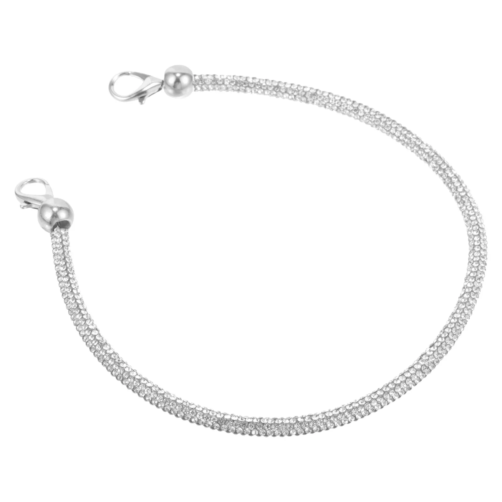 Rhinestone Bag Chain Replacement Handbag Shoulder Strap Decorative DIY Purse Chain Replacement Accessory Bag Shoulder Strap