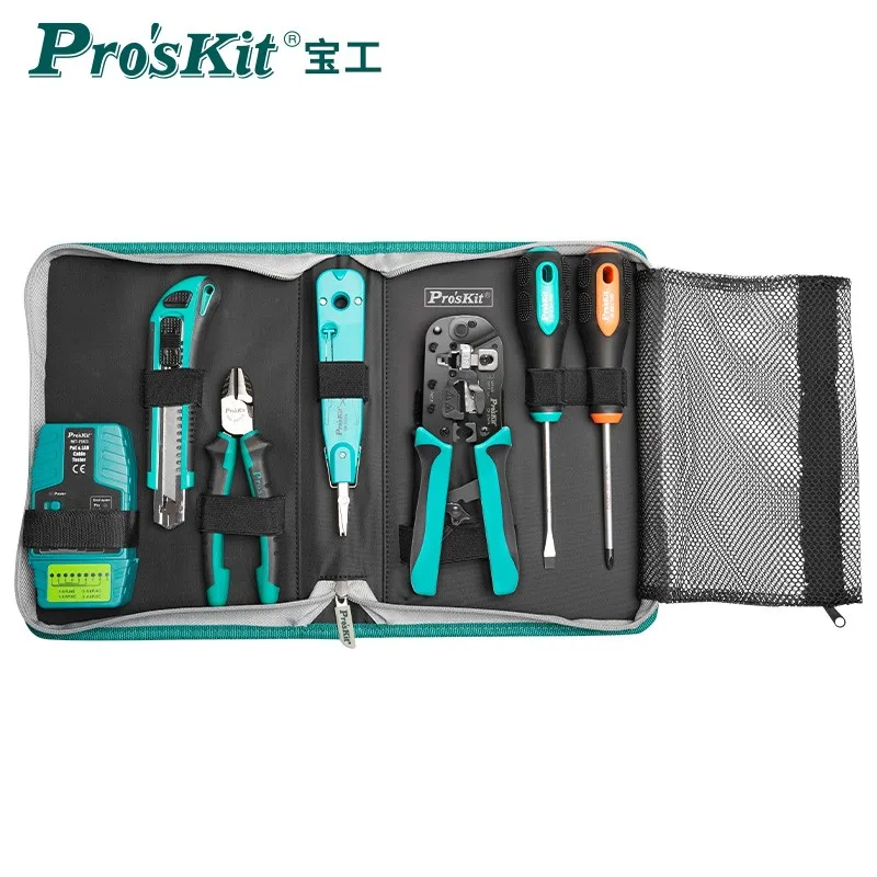 

Pro'sKit PK-2637 Professional Network Installation Tool Kit - Essential Equipment for Networking Professionals