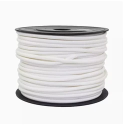1Roll 1.5mm2 PVC 3mm ID White Handwriting Ferrule Printing Machine Number Plum Tube Wire Sleeve Blank Cable Marker