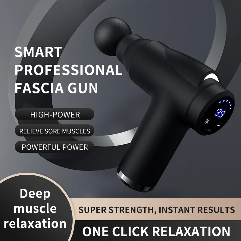 Electric Massage Gun Deep Tissue Facial Massgaer 99 Levels Arms Back Leg Muscle Relaxing For Body Back Arm Sport Fitness