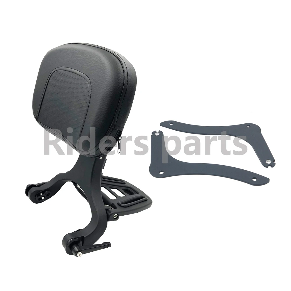 Motorcycle Fixed Mount&Multi Purpose Driver Passenger Backrest with Folding Luggage Rack For Lifan V6