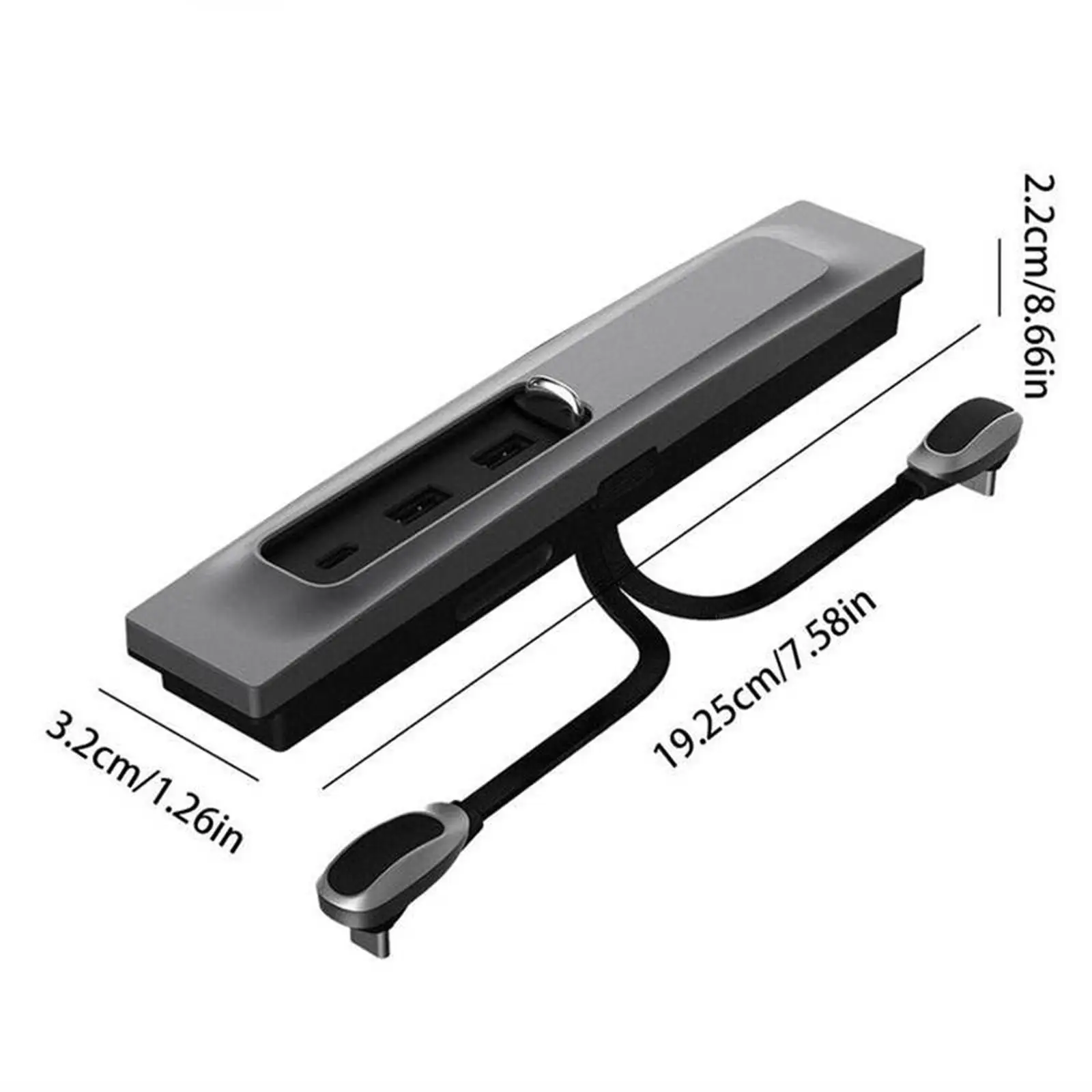 

3 Ports USB Hub Adapter USB Expansion Dock for Model 3 Model Y