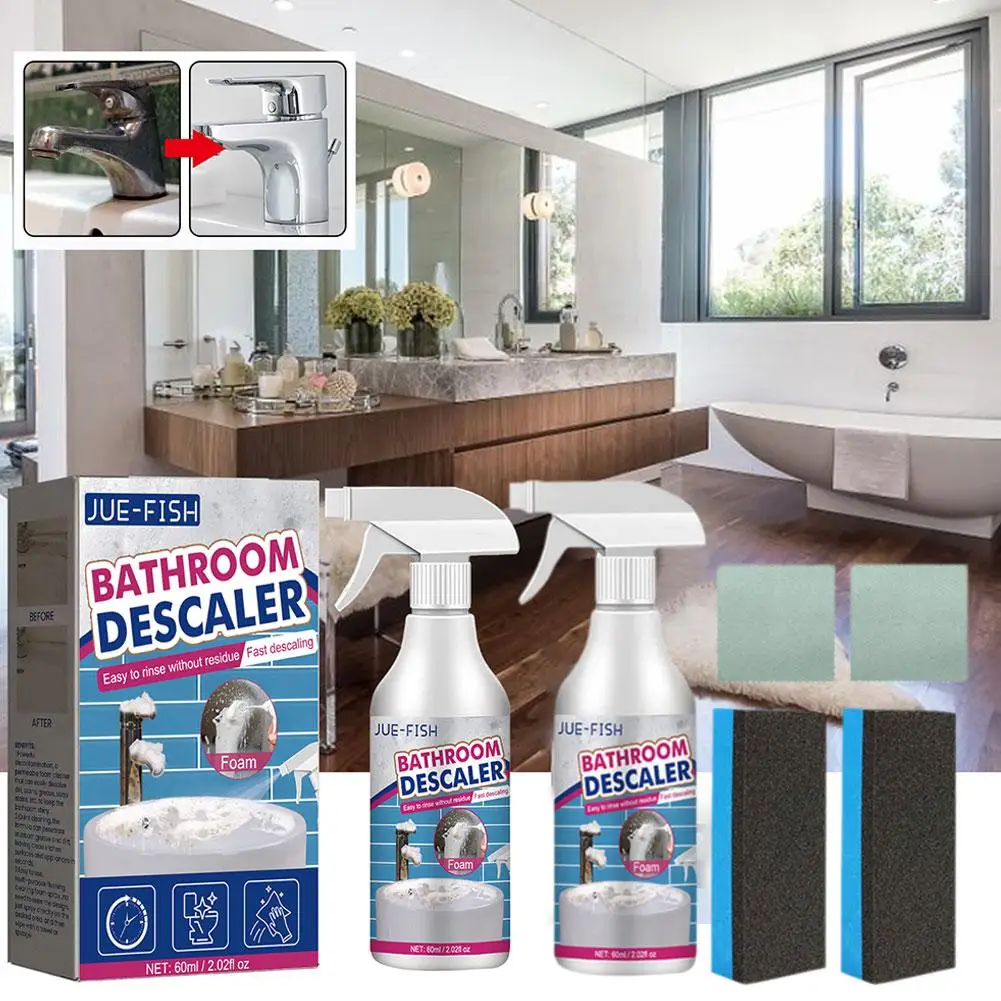 Bathroom Cleaner Spray Powerful Out Stains Remover Mold Remove Cleaner Multi-Purpose Accessories Quickly Descale Cleaning T D1O3