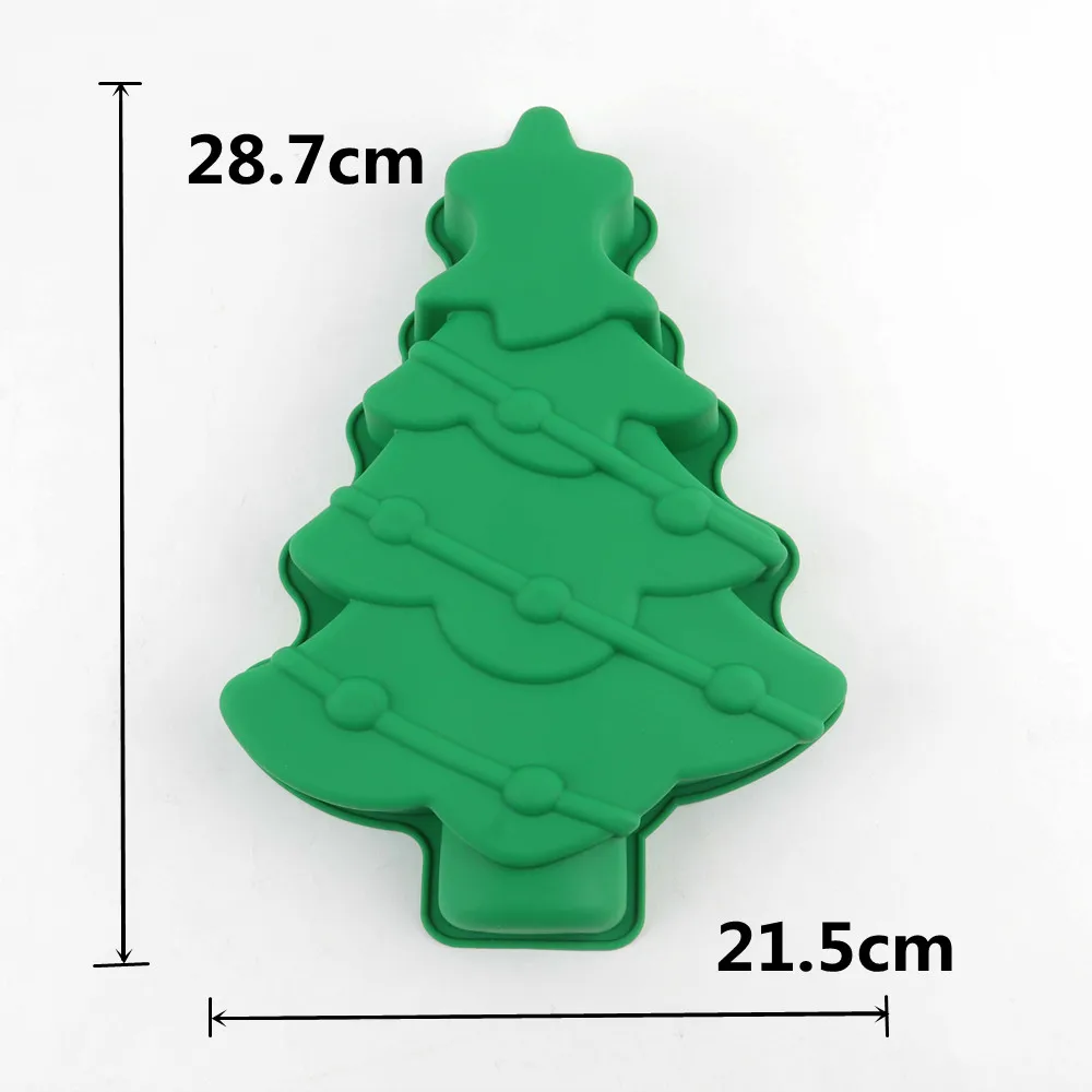 3D Christmas moule silicone Cake Mold Mousse mold DIY Baking Pan Toast pan For Birthday Kitchen Bakeware Pastry Tool