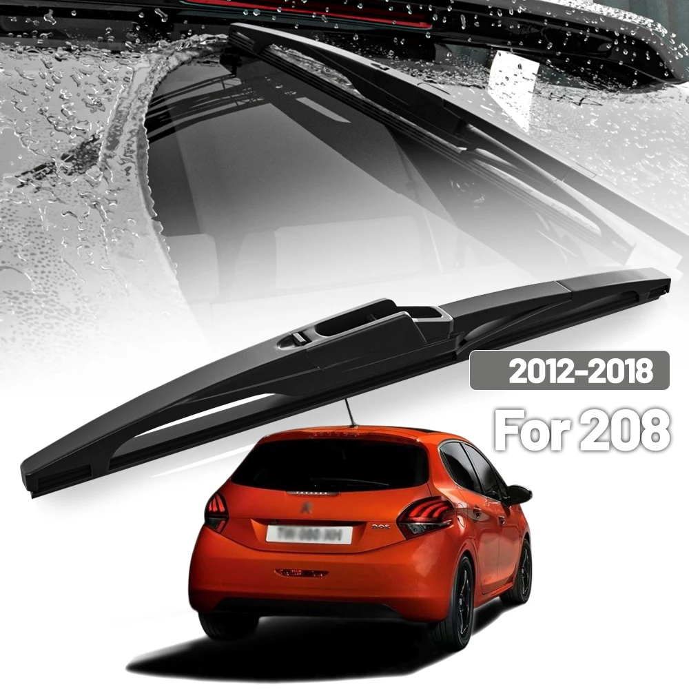 Für Peugeot 208 2012-2018 2013 2014 2015 2016 2017 Heckscheibenwischer Heckklappenfensterwischer Zubehör 14 Zoll