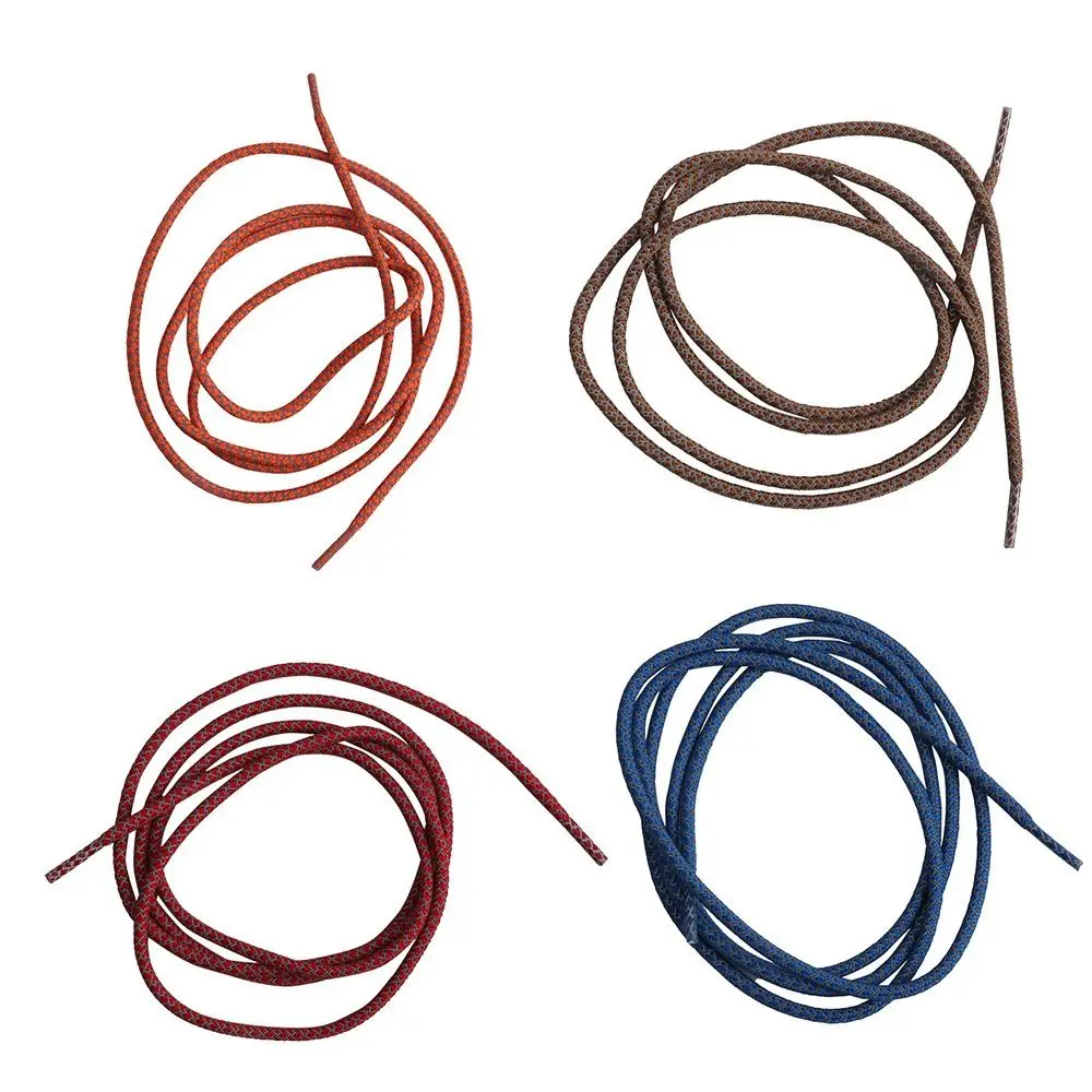

Reflective Reflective Sneaker Shoestrings Fluorescent Colorful Round Polyester Shoe Rope 120cm Length Polyester
