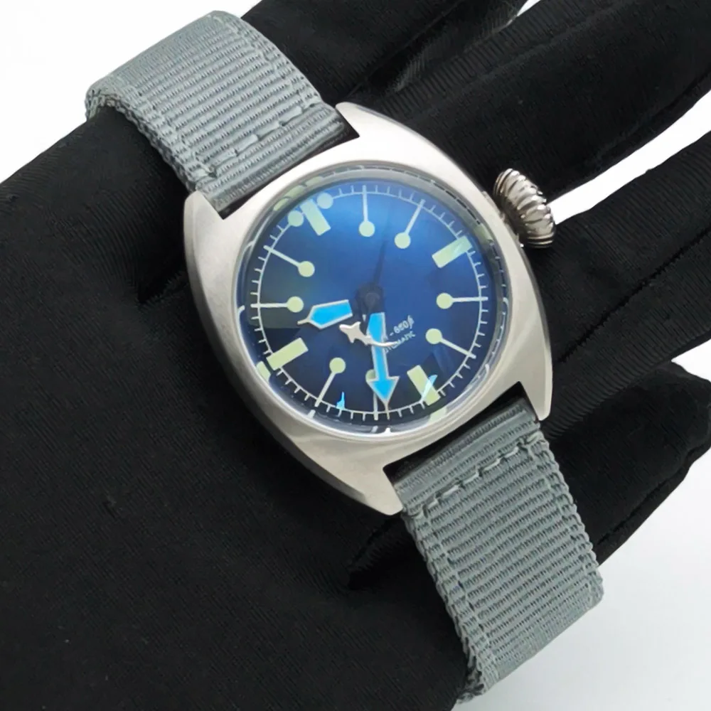 

New 36mm Mens NH35 Automatic Mechanical Watch Retro Business Casual Watch Luminescent Dial Waterproof Date