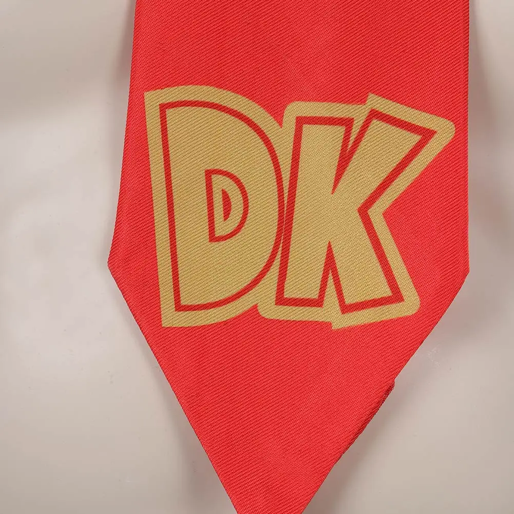 Cinta para el cuello de Cosplay de Donkey Kong Cos, accesorios de disfraz, cinturón de cuello rojo de princesa, traje de fiesta de Carnaval de Halloween