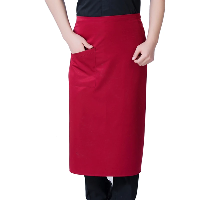 Keuken Schort Voor Mannen Catering Kleding Hotel Koken Schort Restaurant Chef Werk Schorten Bakkerij Ober Diagonaal Pocket Schort