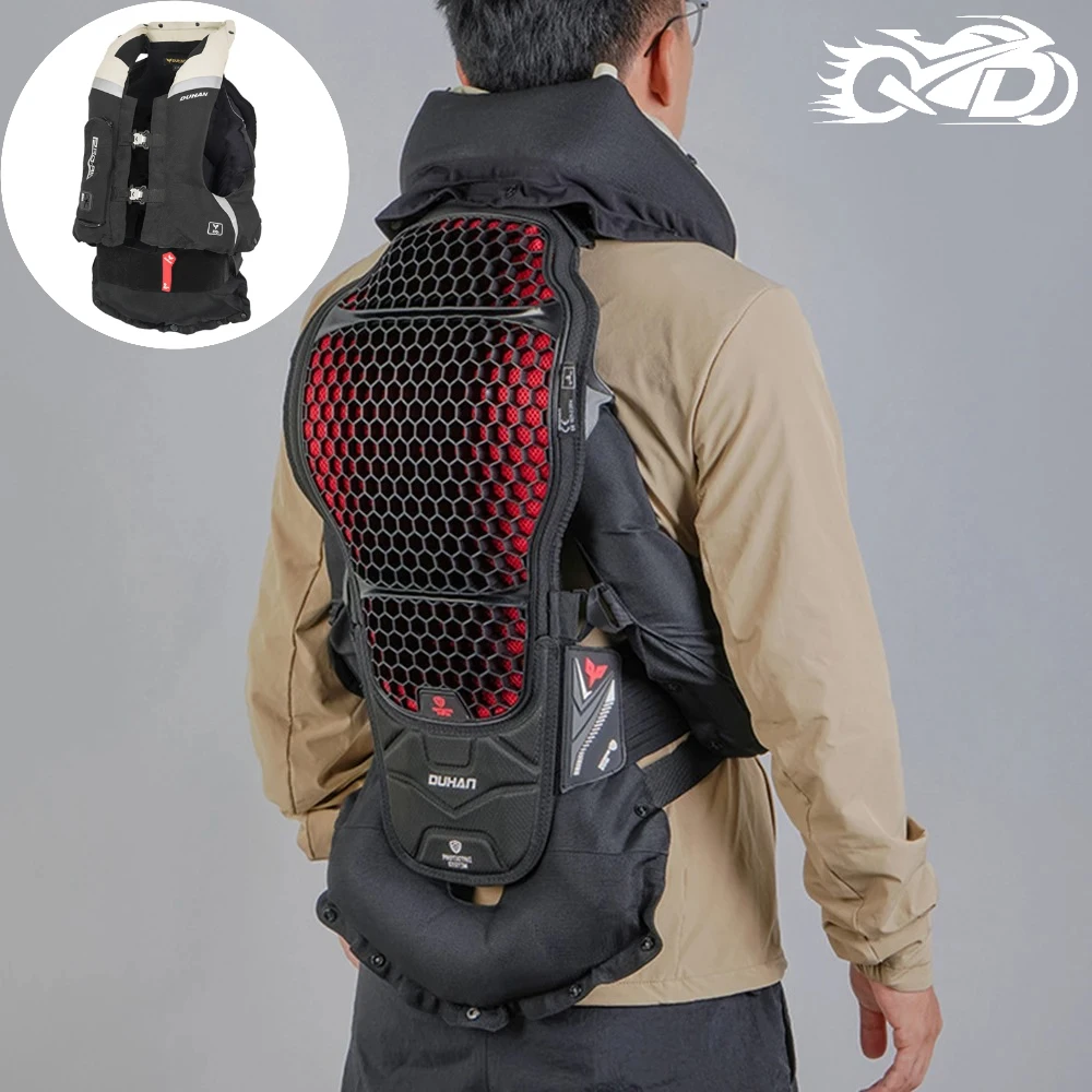 

DUHAN Motocross Air Bag Fall Prevention Motorcycle riding Equipment CE Certification Life Jacket Motorcycle Mesh Airbag Vest