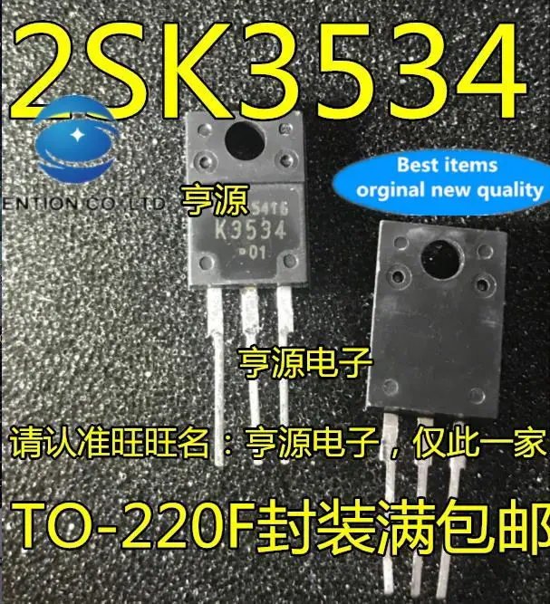

10pcs 100% orginal new in stock 2SK3534 K3534 MOS field effect tube chip 900V7A TO-220F