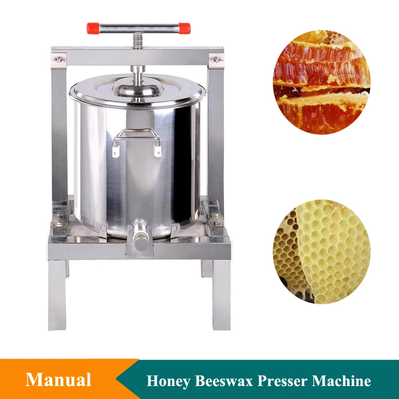 Manual Operation Beeswax Honey Presser Machine Stainless Steel Fruit Press Juicer Machine Honey Processing Press Machine