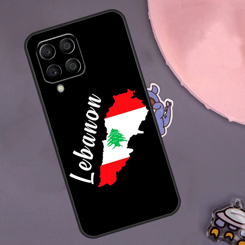 Lebanese Lebanon Flag Case For Samsung Galaxy M33 M53 M13 M23 M21 M31 M51 M30s M20 M14 M34 M54 M55 M12 M32 M52