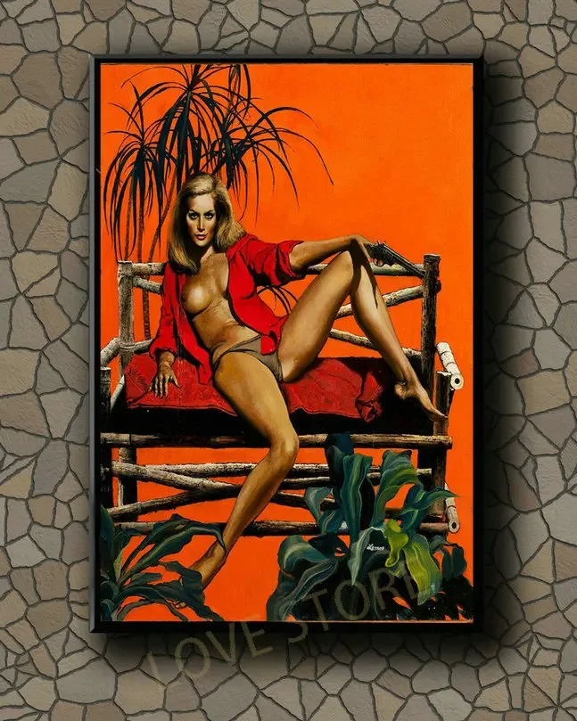 P378 Vintage Beautiful Pin-up Girl Classic Picture 512 Silk Fabric Poster Art Decor Indoor Painting Gift
