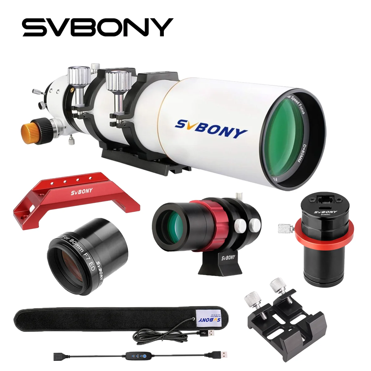 SVBONY SV503 Telescope, 102ED F7 Extra Low Dispersion Achromatic Refractor OTA for Astrophotography